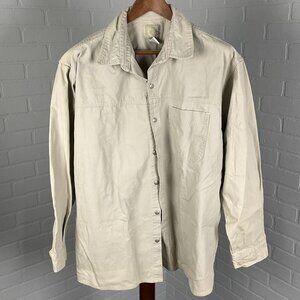 Territory Ahead Shirt Men XLarge Tan Light‎ Brown Heavy Twill Chore Shacket
